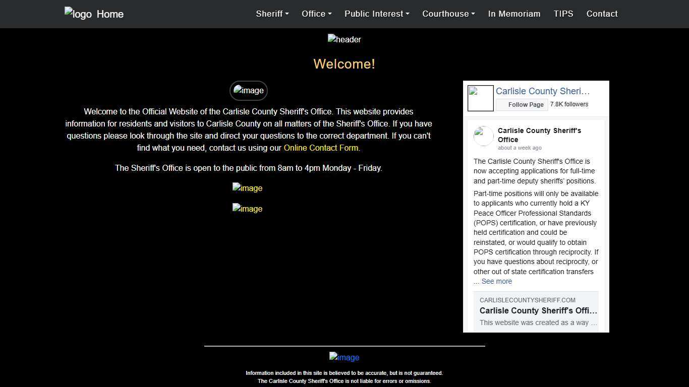 Carlisle County Sheriff's Office - Home Page
